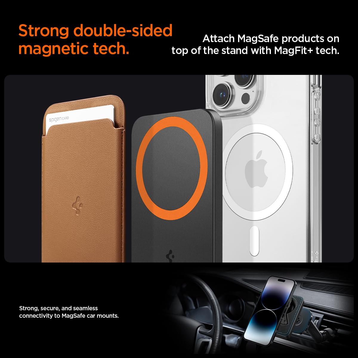 Spigen S319 MagFit+ Magnetic Tripod Phone Stand - Black - image 6