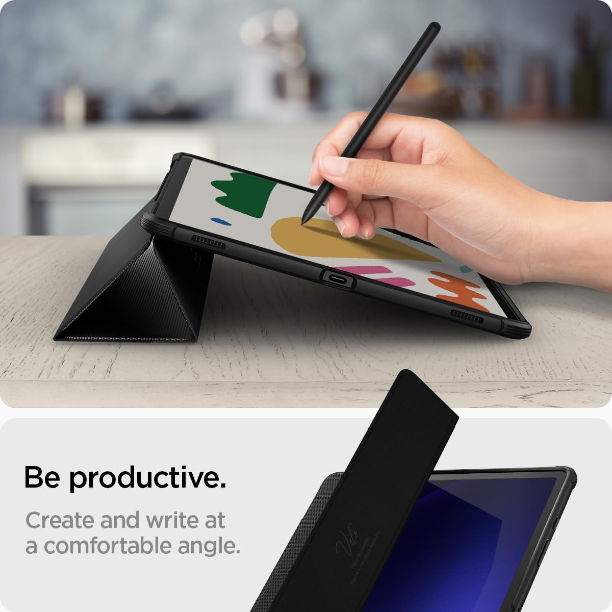 Spigen Galaxy Tab S10 Plus / S9 Plus Case - Rugged Armor Pro - Black - image 5
