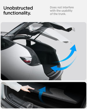 Spigen Tesla Model Y Juniper trunk sill guard view 5