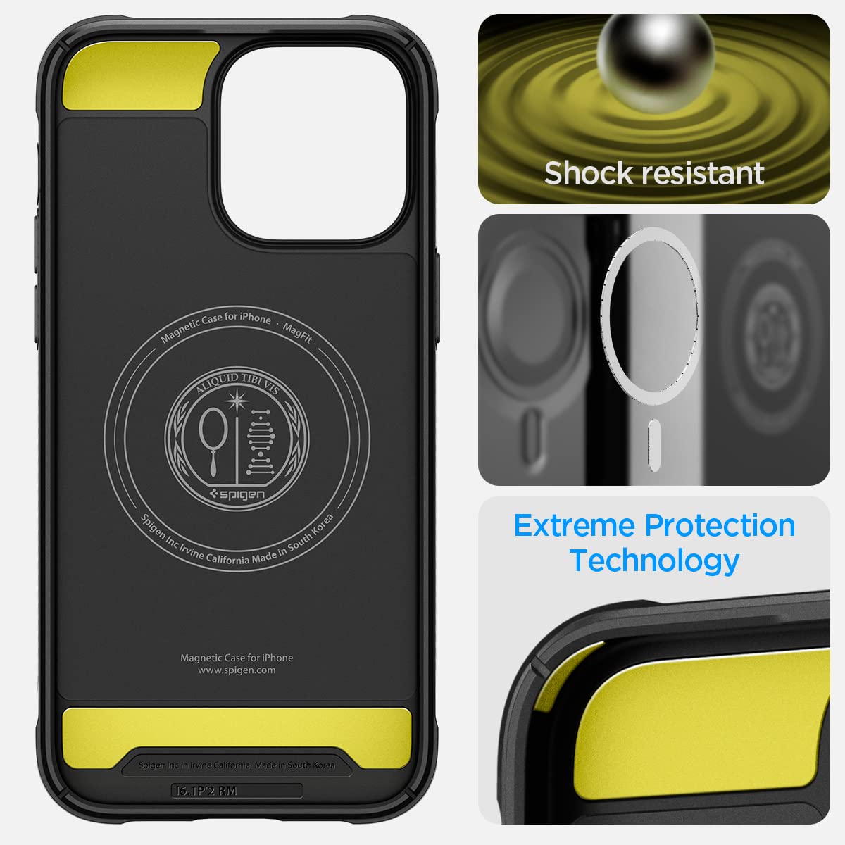 Spigen Rugged Armor MagFit iPhone 14 Pro Case - Matte Black - image 4