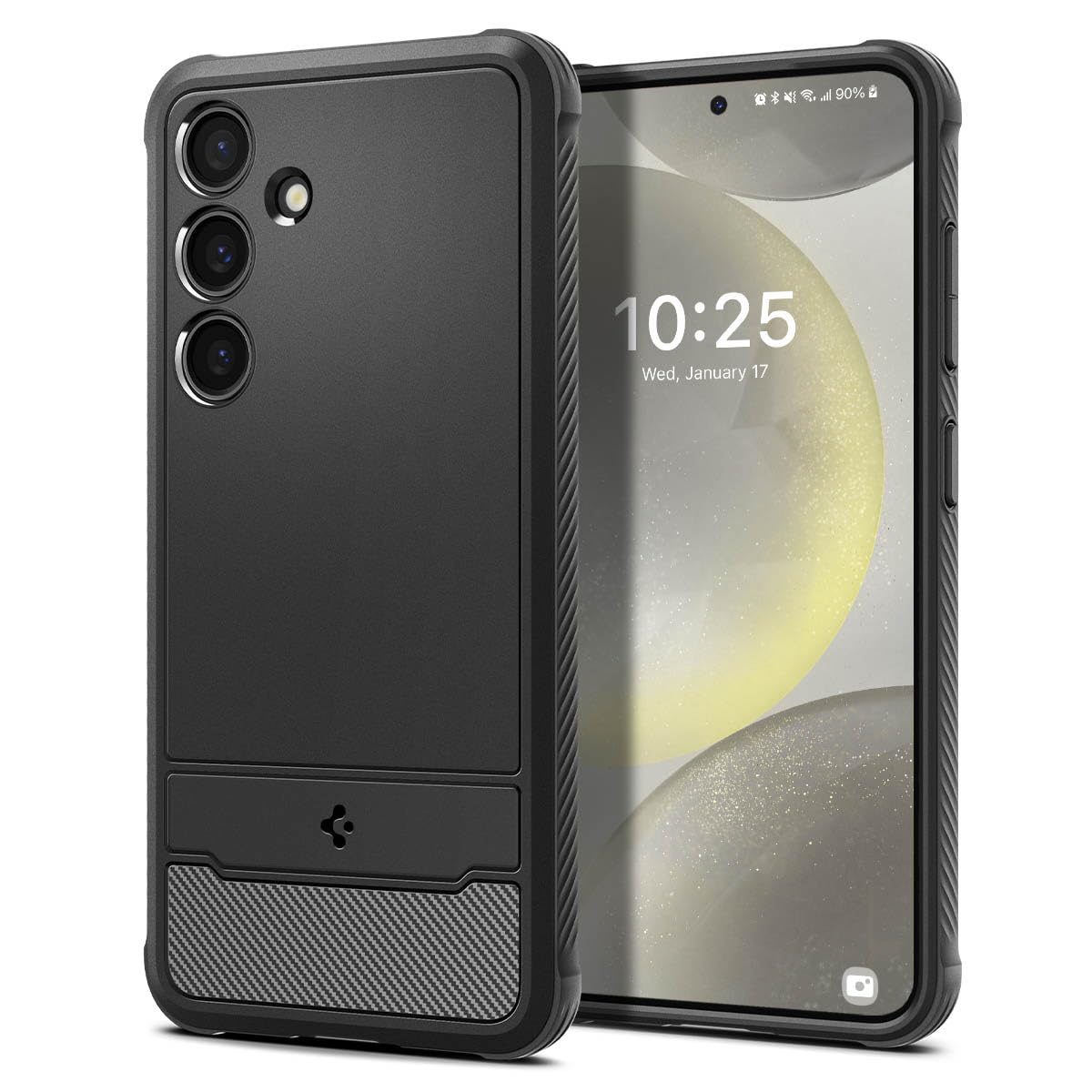 Spigen Galaxy S24 Case – Rugged Armor – Matte Black – main product image