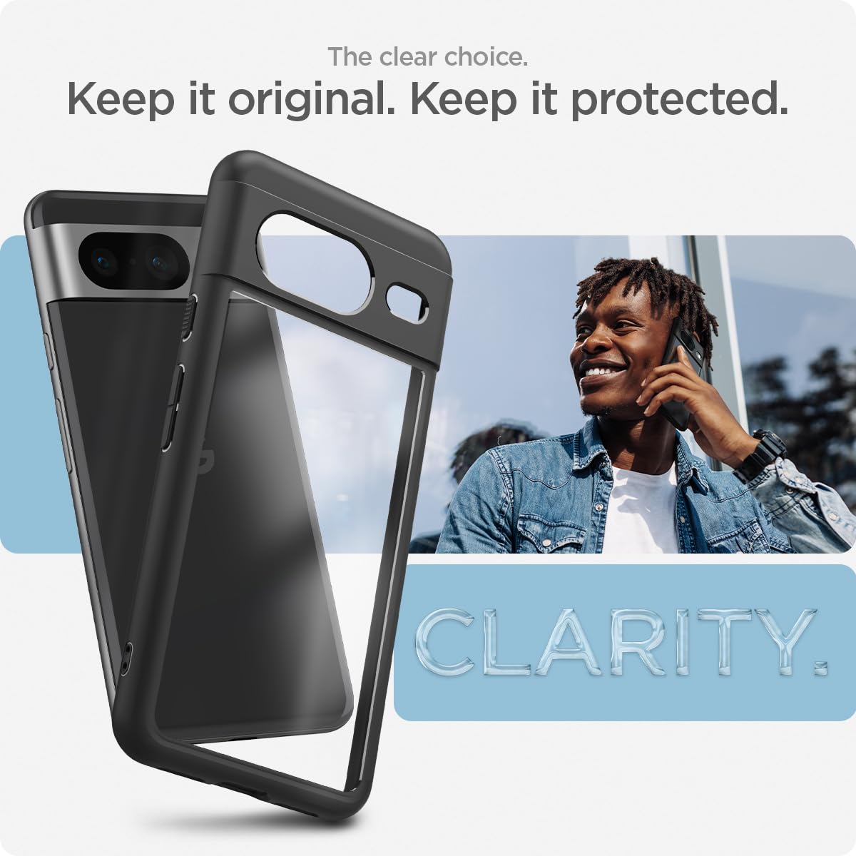 Spigen Ultra Hybrid Google Pixel 8 Phone Case - Matte Black - image 3