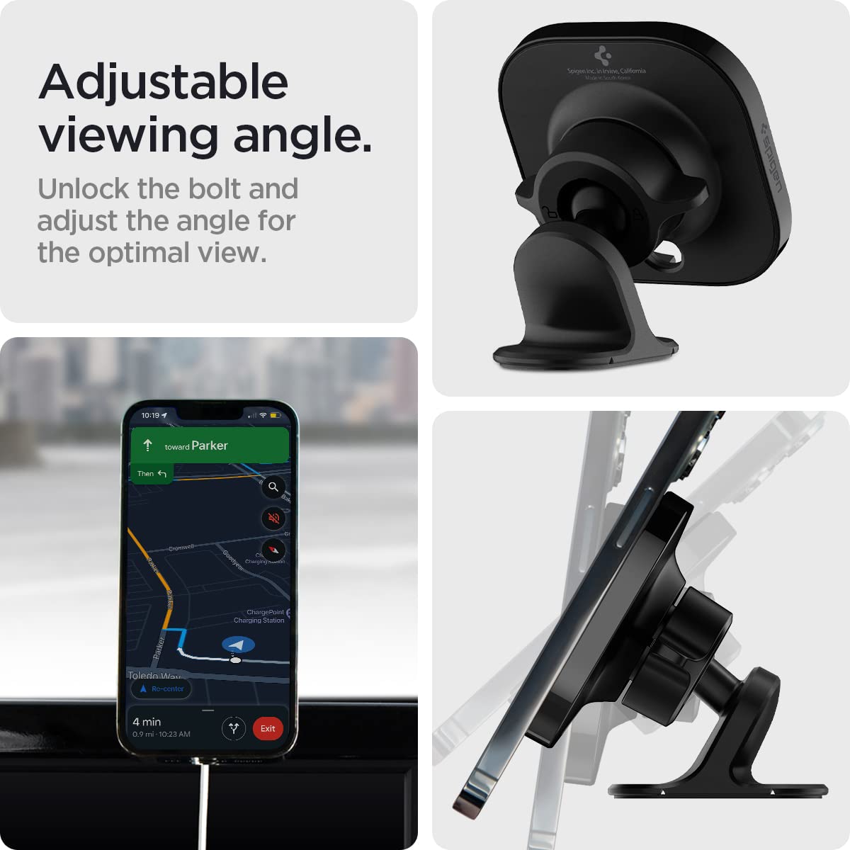 Spigen MagFit Dashboard Car Mount for Apple MagSafe Charger - Black - image 5