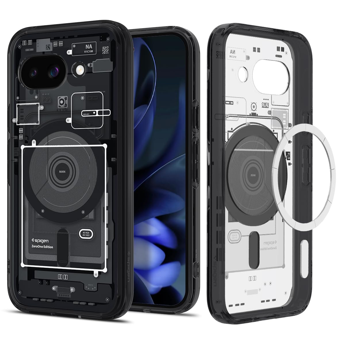 Spigen Ultra Hybrid MagFit Google Pixel 9a Phone Case - Zero One - image 1
