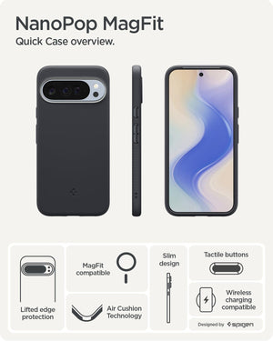 Spigen Pixel 10 Pro / Pixel 10 Case – Nano Pop (MagFit) - Black Sesame - image 3