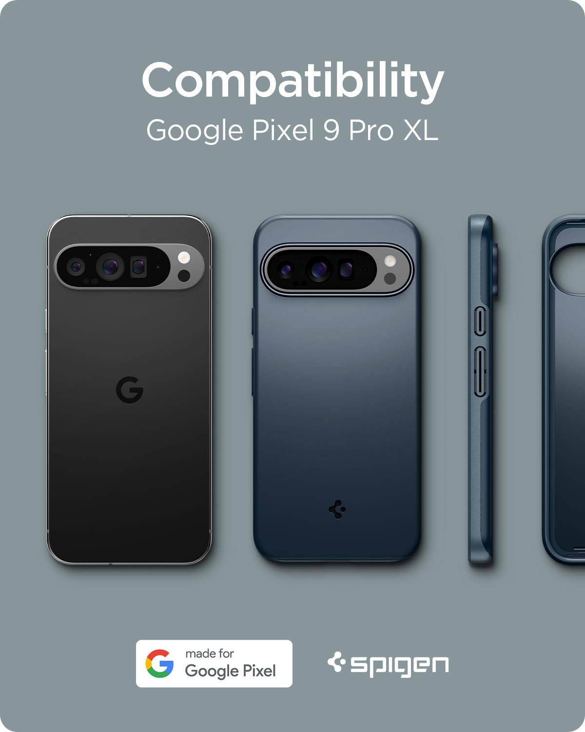 Spigen Thin Fit Google Pixel 9 Pro XL Phone Case - Metal Slate - image 2