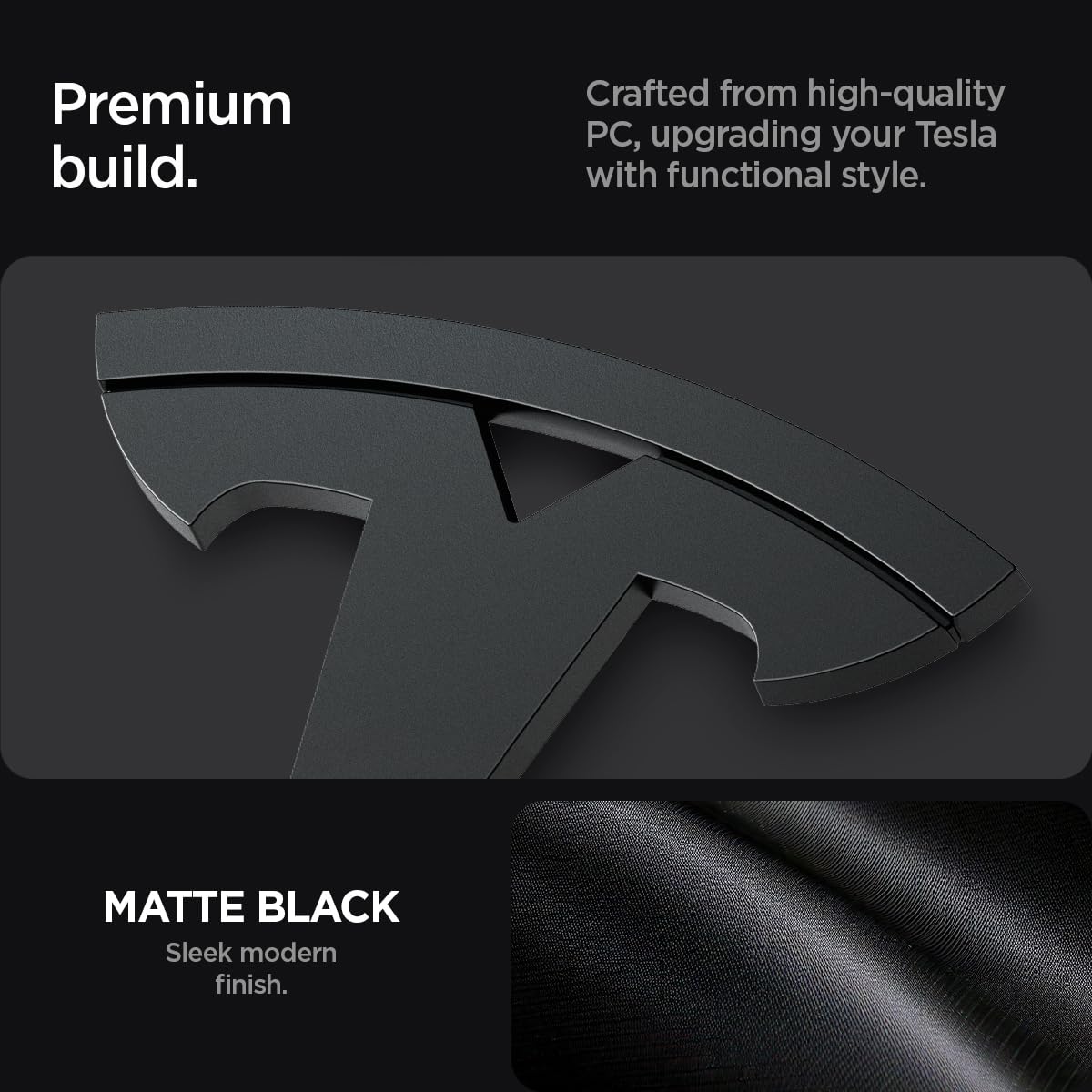 Spigen Tesla Model 3 Highland Front Emblem Cover - Black - image 3