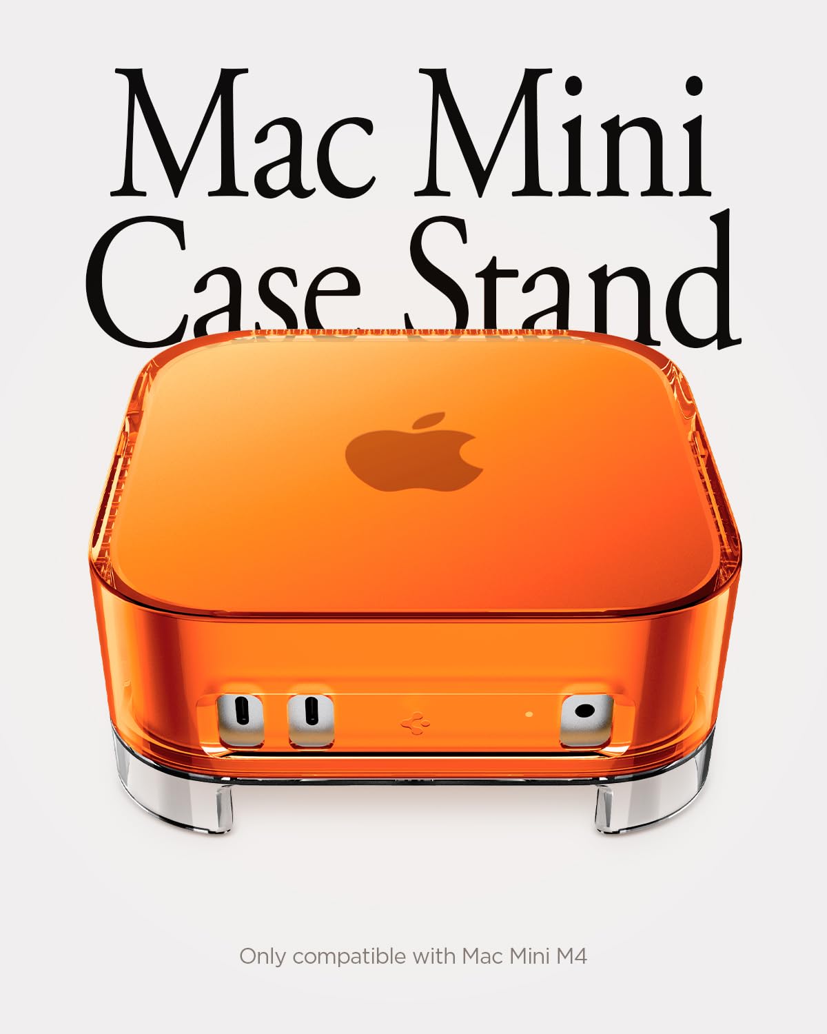 Spigen Classic C1 Filter Case Stand for Mac mini M4 and M4 Pro - Tangerine - image 2