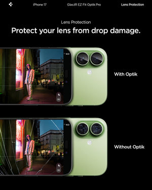 Spigen iPhone 17 Camera Lens Protector GLAS.tR EZ Fit Optik Pro (2 Pack) - Sage - image 5