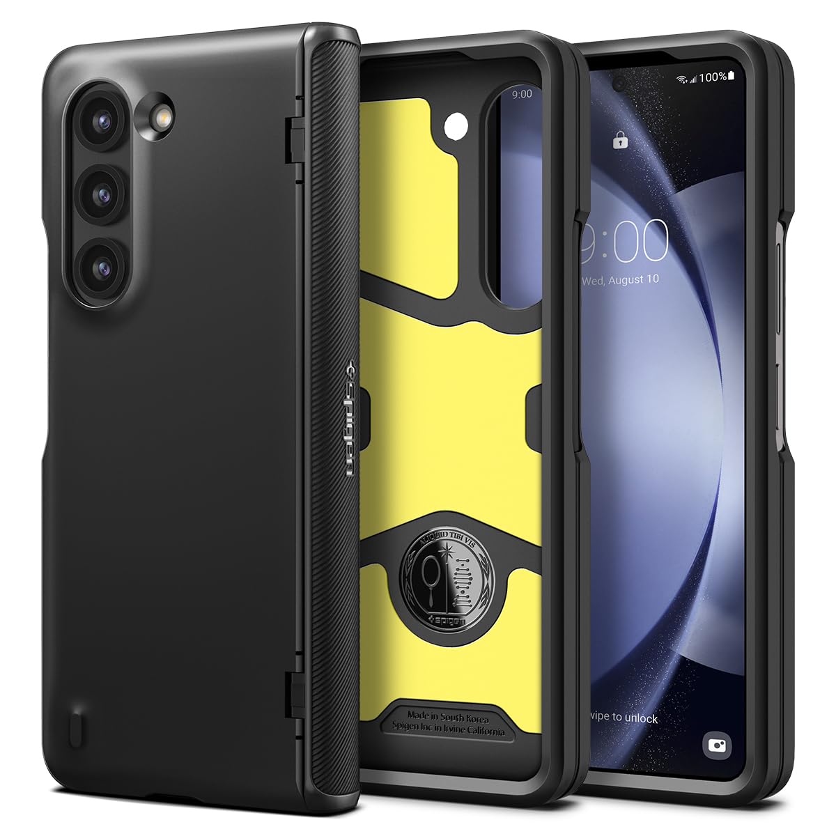 Spigen Galaxy Z Fold 5 Case - Slim Armor Pro - Black - image 1