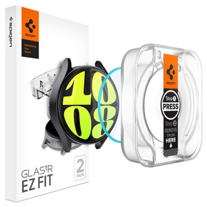 Spigen Galaxy Watch 7 44mm Screen Protector - Glas.tR EZ Fit (2 Pack) - Clear - image 1