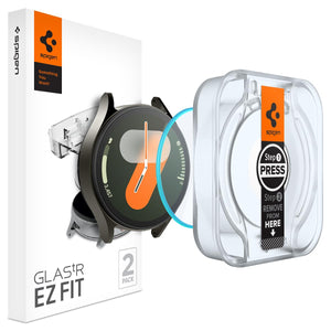 Spigen Galaxy Watch 7 40mm Screen Protector - Glas.tR EZ Fit (2 Pack) - Clear - image 1