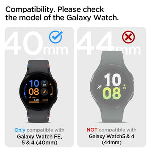 Spigen Galaxy Watch FE / 5 / 4 40mm Screen Protector - Glas.tR EZ Fit (2 Pack) - Clear – image 2