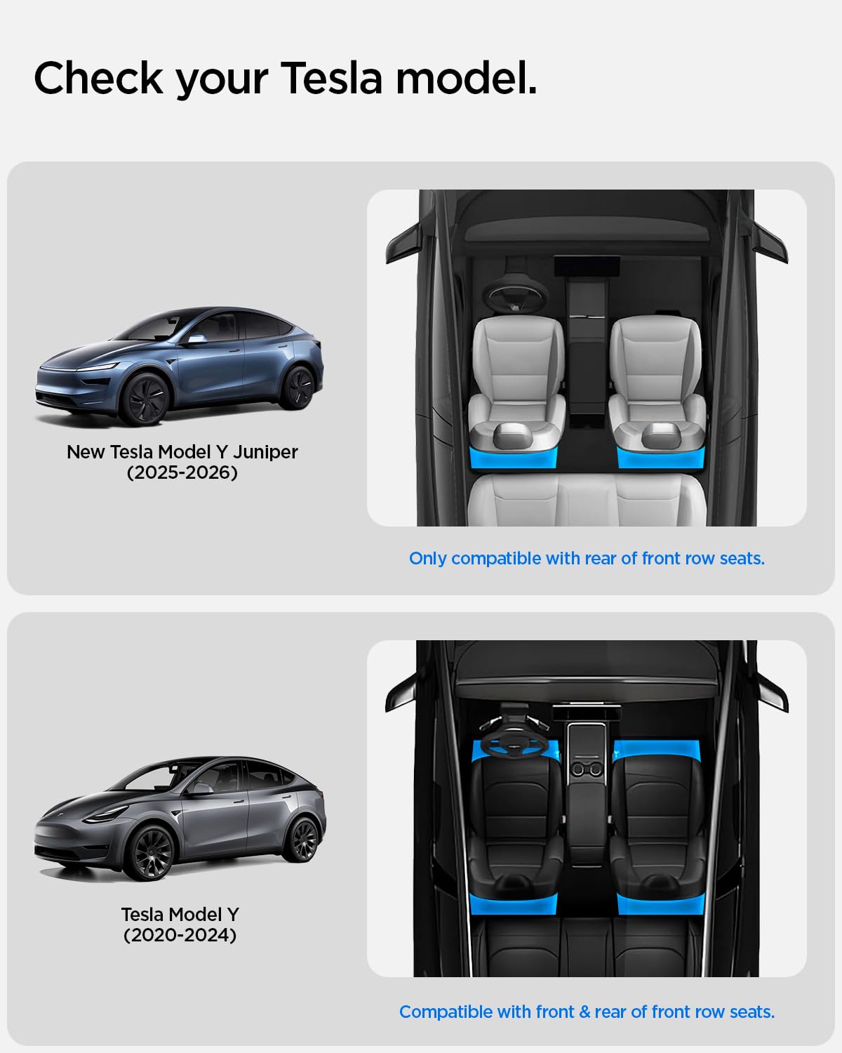 Spigen Tesla Model Y Under-Seat Storage Box Organizer - Black - image 2