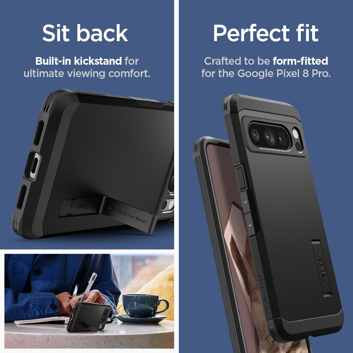 Spigen Tough Armor Google Pixel 8 Pro Phone Case - Black - image 7