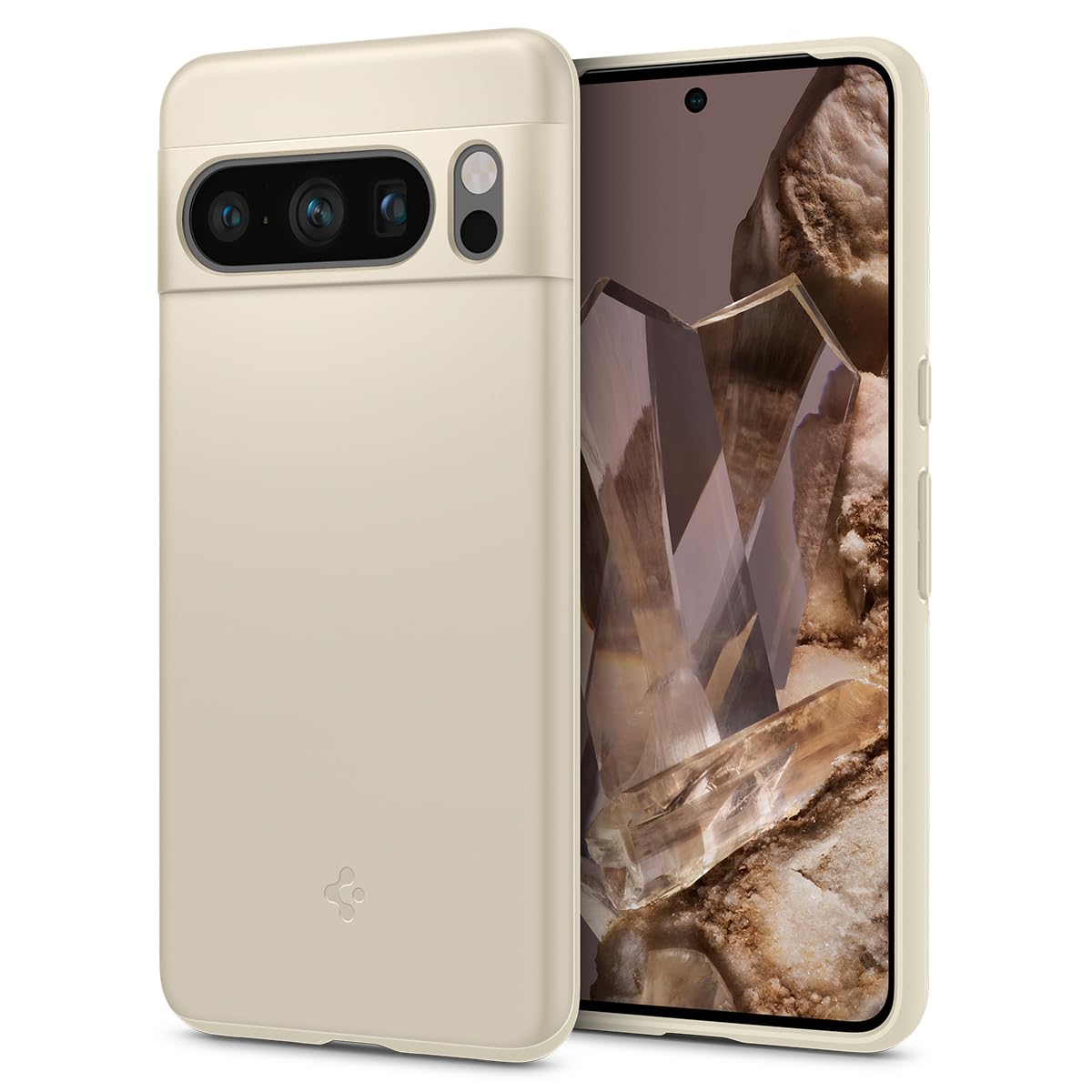 Spigen Thin Fit Google Pixel 8 Pro Phone Case - Mute Beige - image 1
