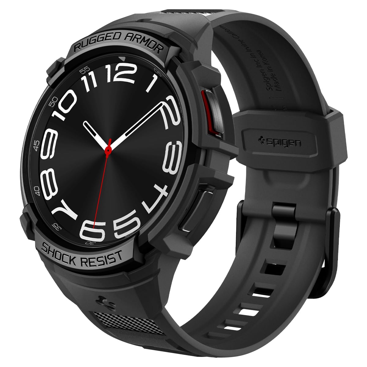 Spigen Galaxy Watch 6 Classic 43mm Case + Band - Rugged Armor Pro – Black – main product image