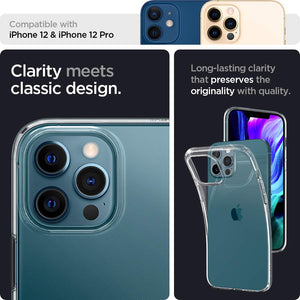 Spigen Liquid Crystal iPhone 12 / 12 Pro Case - Crystal Clear - image 4