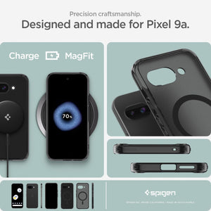 Spigen Ultra Hybrid MagFit Google Pixel 9a Phone Case - Frost Black - image 7
