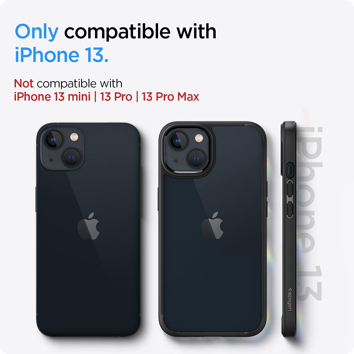Spigen iPhone 13 Case Ultra Hybrid – Matte Black iPhone 13 compatibility guide