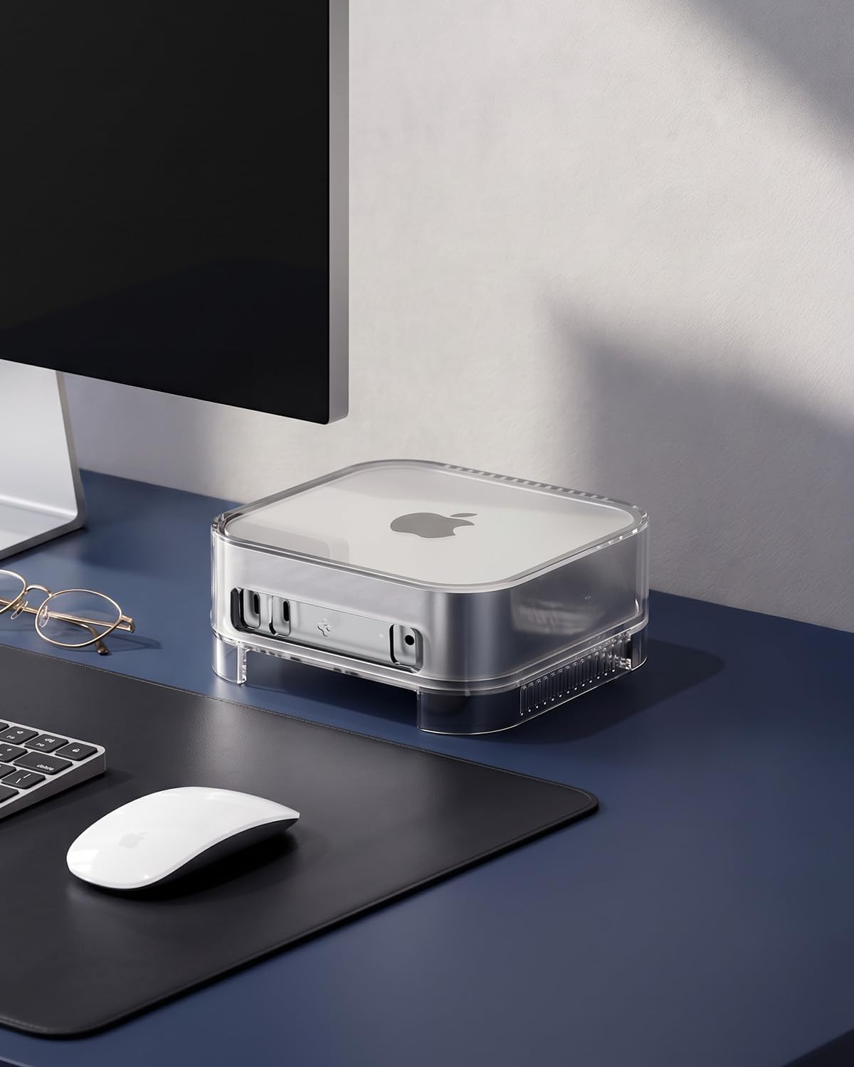 Spigen Ultra Hybrid Filter Case Stand for Mac mini M4 and M4 Pro - Crystal Clear - image 3
