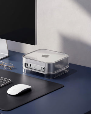Spigen Ultra Hybrid Filter Case Stand for Mac mini M4 and M4 Pro - Crystal Clear - image 3