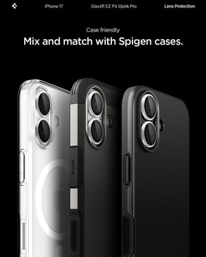 Spigen iPhone 17 Camera Lens Protector GLAS.tR EZ Fit Optik Pro (2 Pack) - Silver - image 7