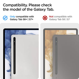 Spigen Galaxy Tab S8 Plus / S7 Plus Case - Rugged Armor Pro - Black - image 2