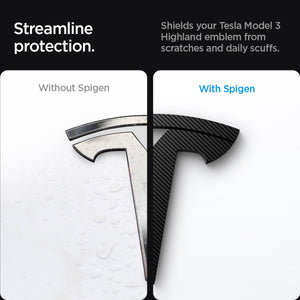 Spigen Tesla Model 3 Highland Front Emblem Cover - Carbon - image 10