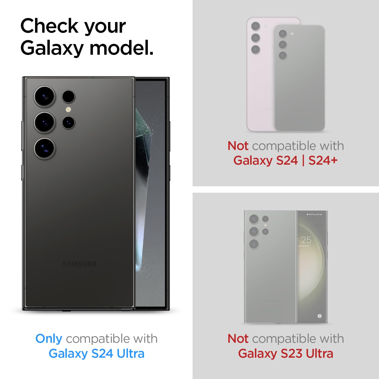 Spigen Galaxy S24 Ultra Screen Protector - Glas.tR EZ Fit (2 Pack) - Clear - image 3