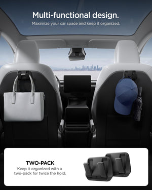 Spigen Tesla Model Y Juniper and Model 3 Highland Seat Hooks - Black - image 2