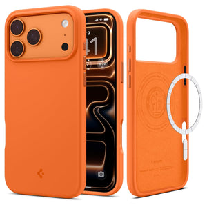 Spigen iPhone 17 Pro Max Case – Silicone Fit (MagFit) - Cosmic Orange - duplicate repair