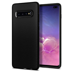 Spigen Galaxy S10 Plus Case - Liquid Air - Matte Black - image 1