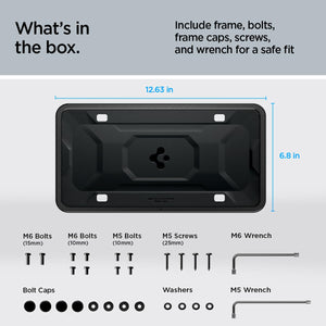 Spigen Universal US License Plate Frame with Installation Kit - Black - image 7