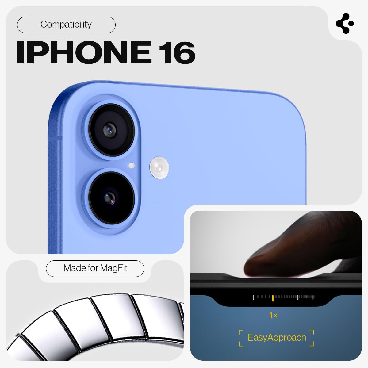 Spigen iPhone 16 Case Tough Armor MagFit - Navy Blue - image 2