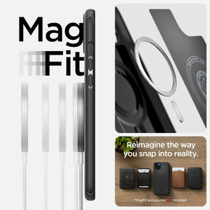 Spigen iPhone 15 / 14 Case Mag Armor MagFit - Matte Black - image 7