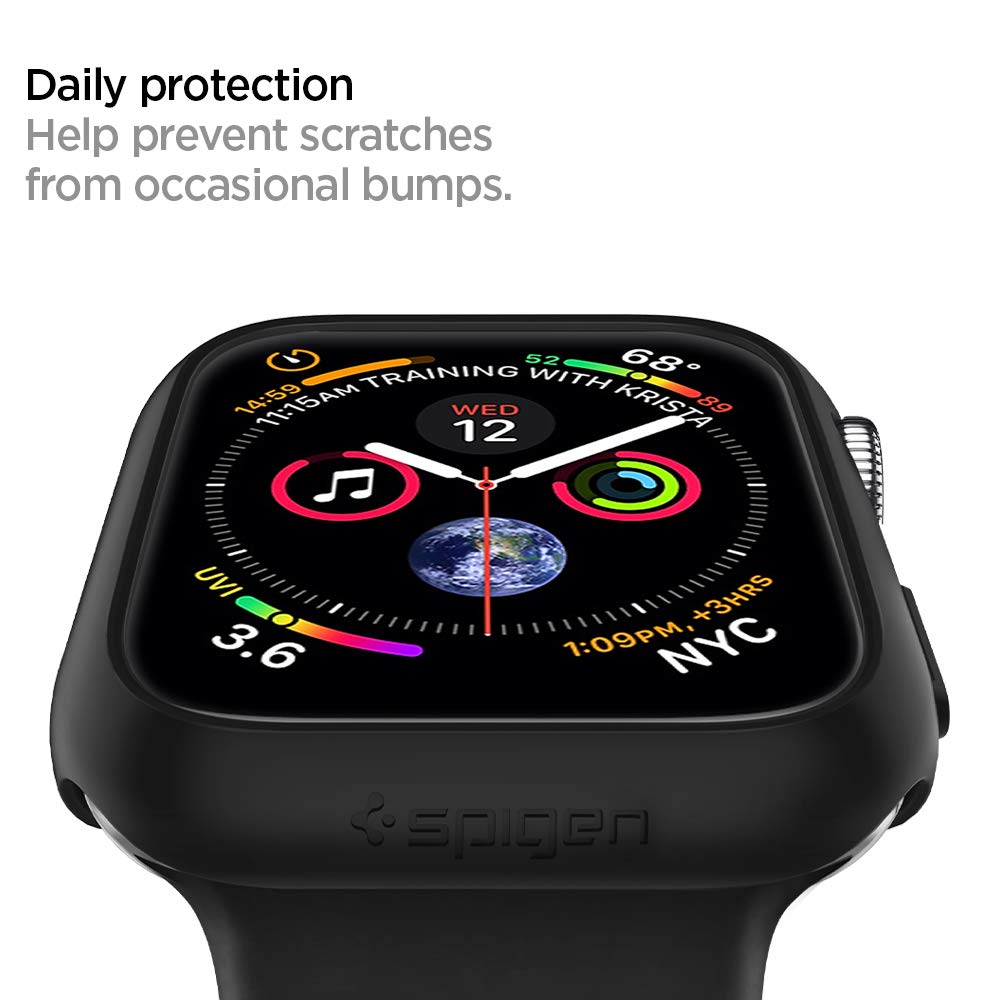 Spigen Apple Watch 44mm Thin Fit case - Black - image 7