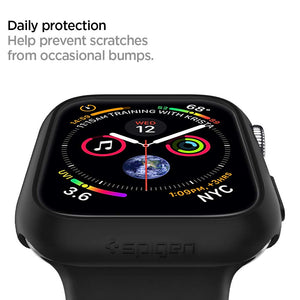 Spigen Apple Watch 44mm Thin Fit case - Black - image 7