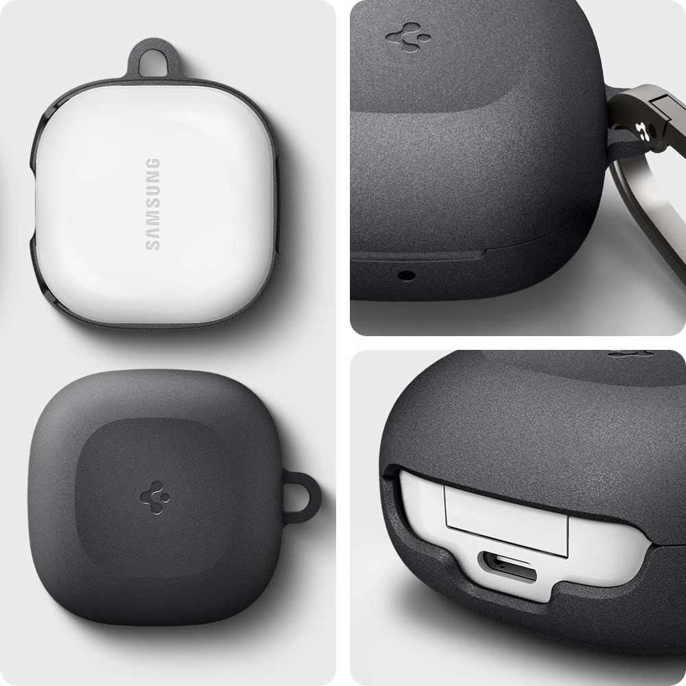 Spigen Galaxy Buds FE Case - Geo Fit - Graphite Gray - image 3