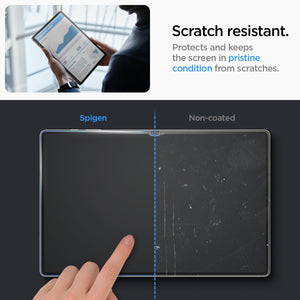 Spigen Galaxy Tab S10 Ultra / S9 Ultra Screen Protector - Glas.tR EZ Fit Tempered Glass - Clear - image 4