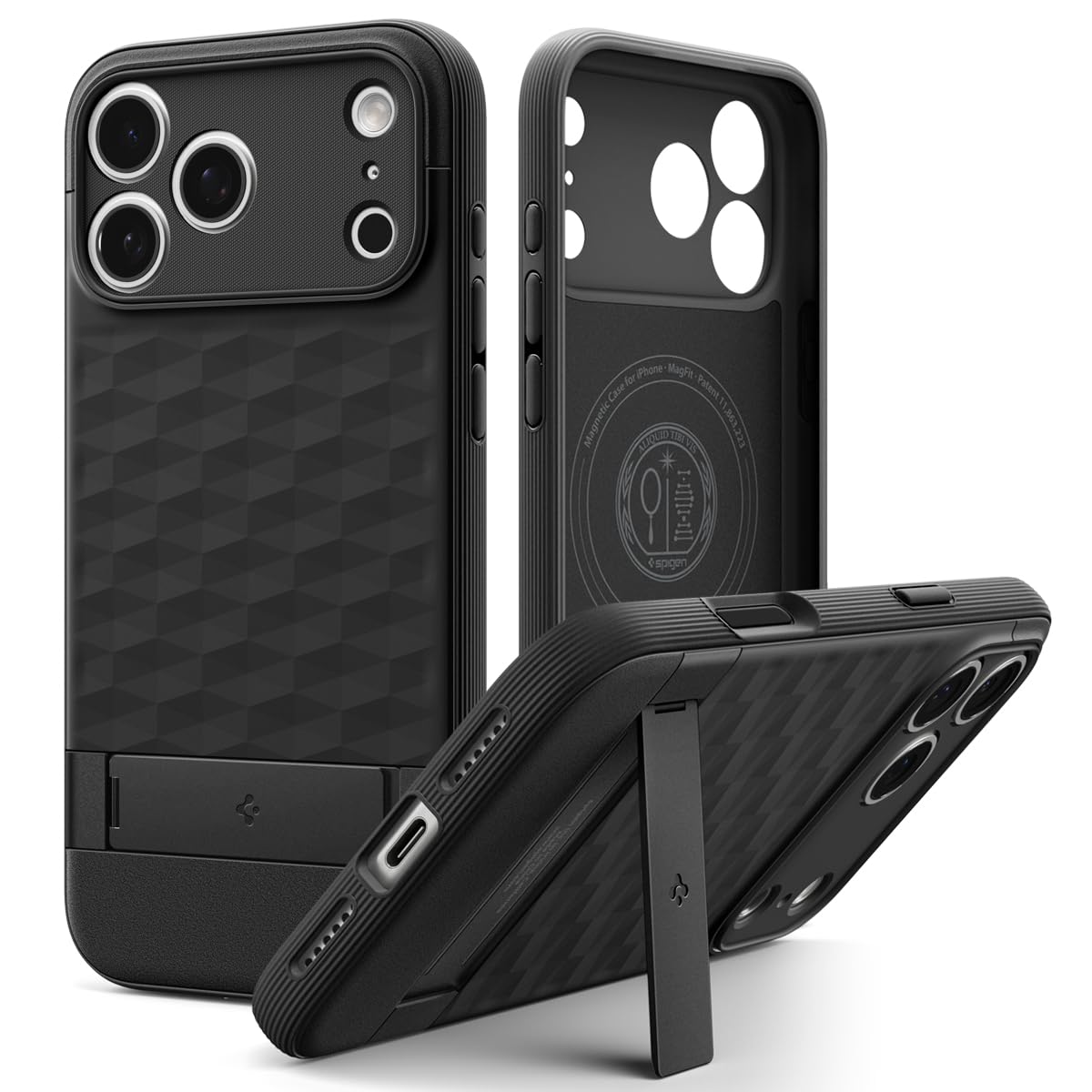Spigen iPhone 17 Pro Max Case Parallax S MagFit - Matte Black - image 1