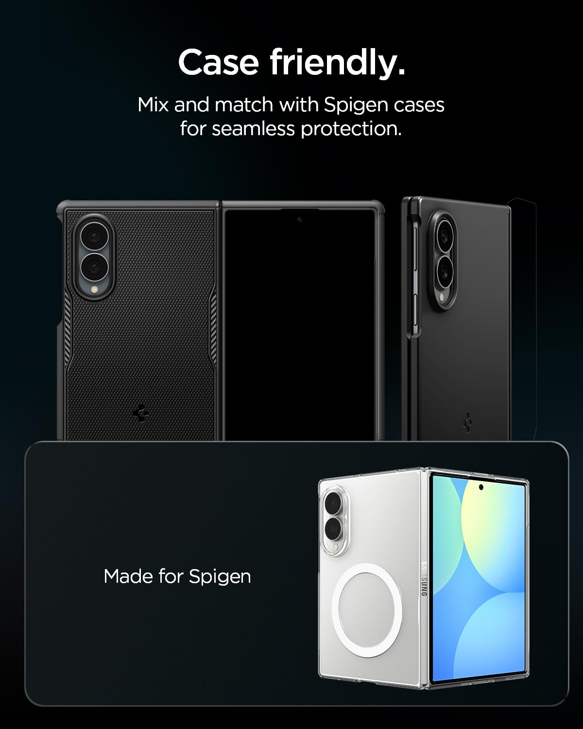 Spigen Galaxy Z Fold 8 Camera Lens Protector Optik Pro EZ Fit (2 Pack) - Black - image 7