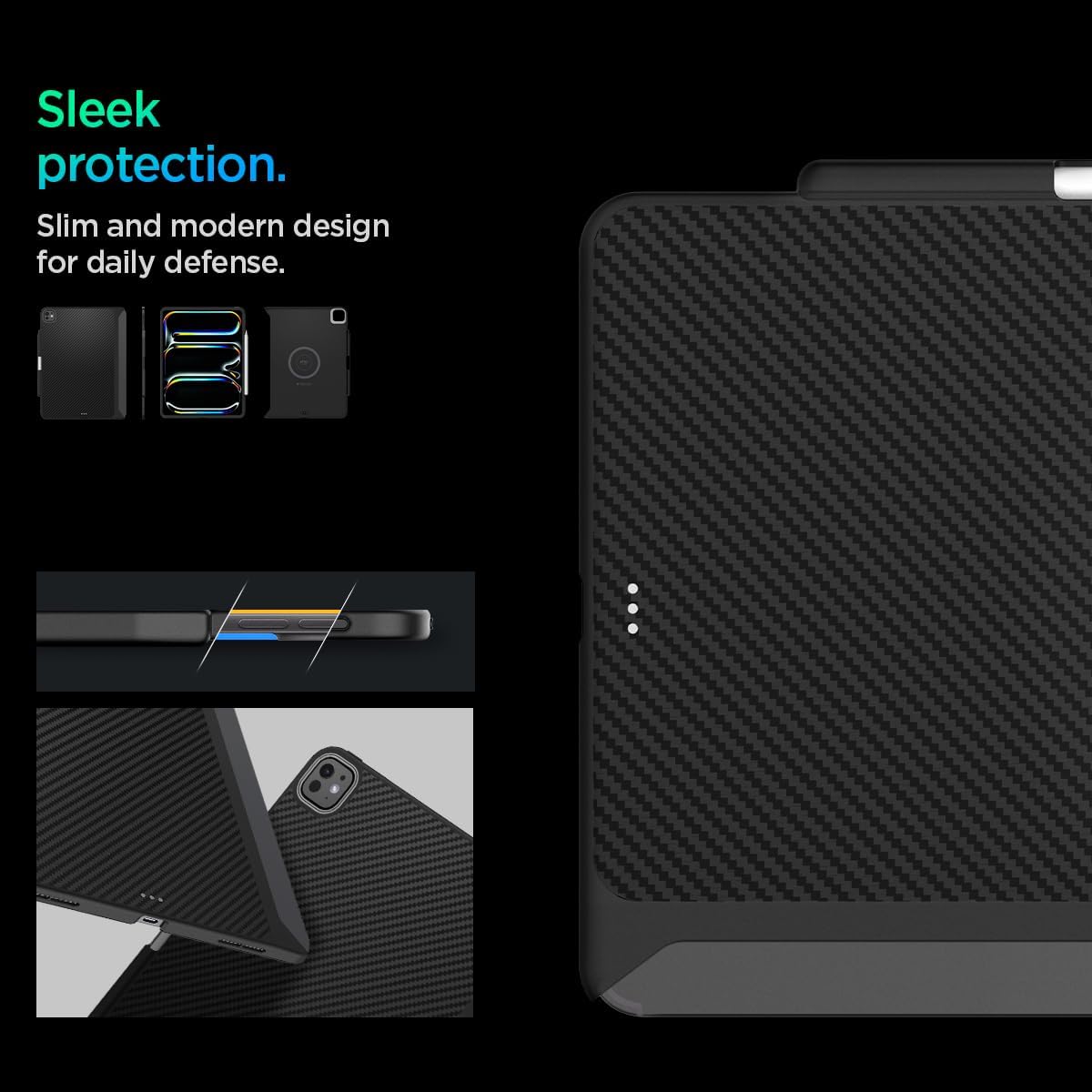 Spigen iPad Pro 11" Case (M5/M4, 2025–2024) – Enzo Aramid