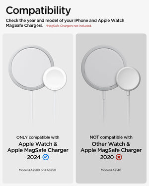 Spigen MagFit Duo MagSafe Charging Stand with Apple Watch Charger Holder - Black - image 2