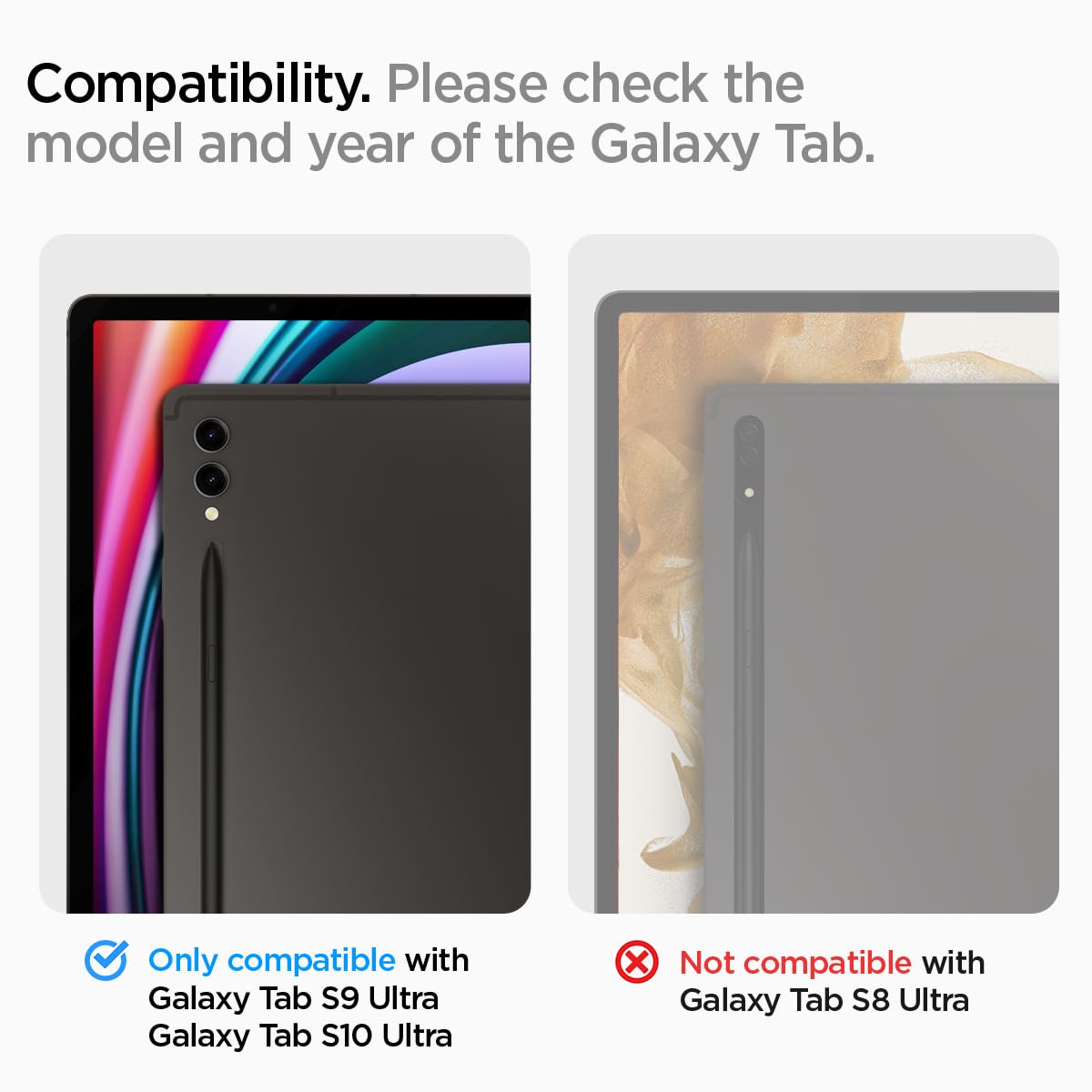 Spigen Galaxy Tab S10 Ultra / S9 Ultra Screen Protector - Glas.tR EZ Fit Tempered Glass - Clear - image 2