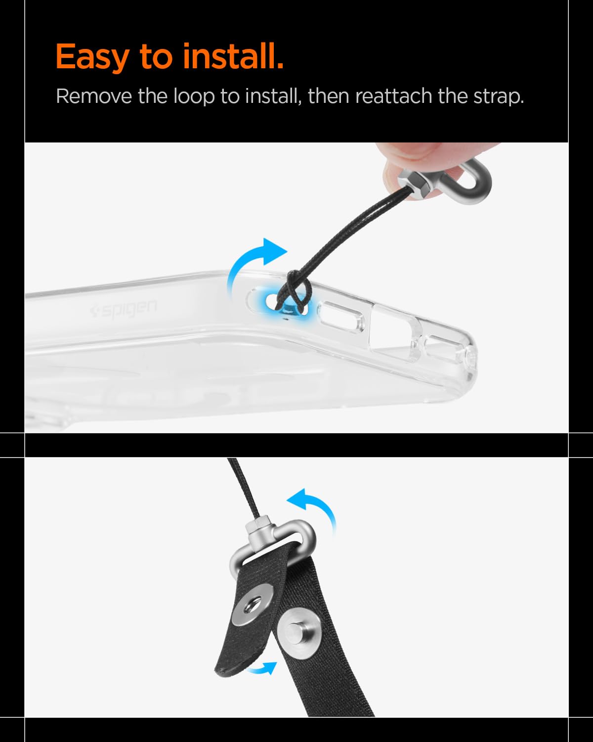 Spigen DA30L Adjustable Crossbody Phone Strap Lanyard - Black - image 7