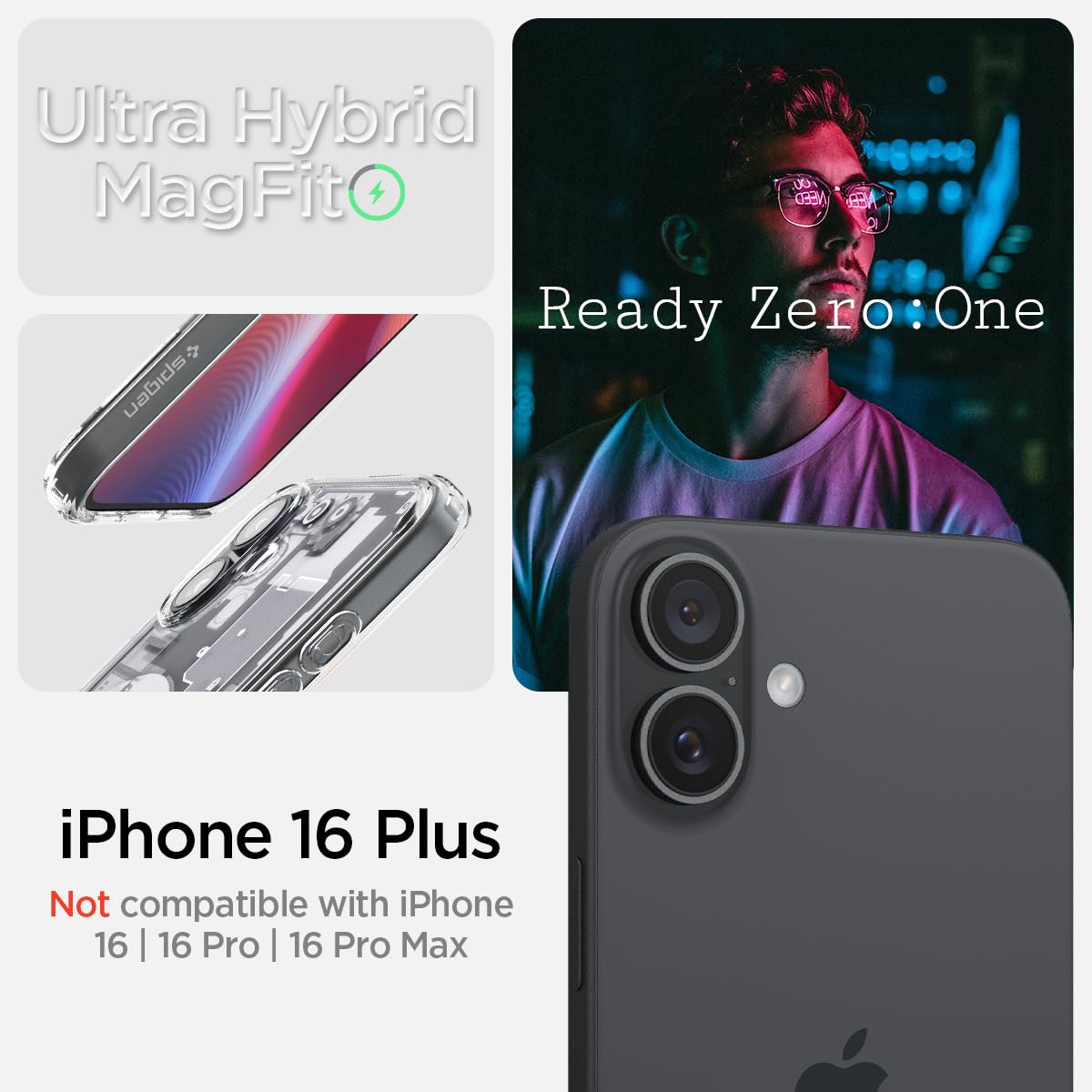 Spigen iPhone 16 Plus Case – Ultra Hybrid Zero One (MagFit) – detail image 2