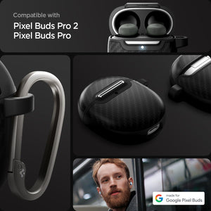 Spigen Enzo Aramid Google Pixel Buds Pro 2 / Pro Case - Matte Black - image 2