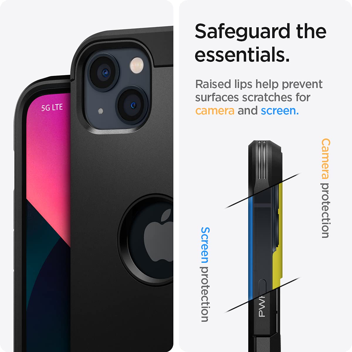 Spigen iPhone 13 Case Tough Armor - Black - image 5