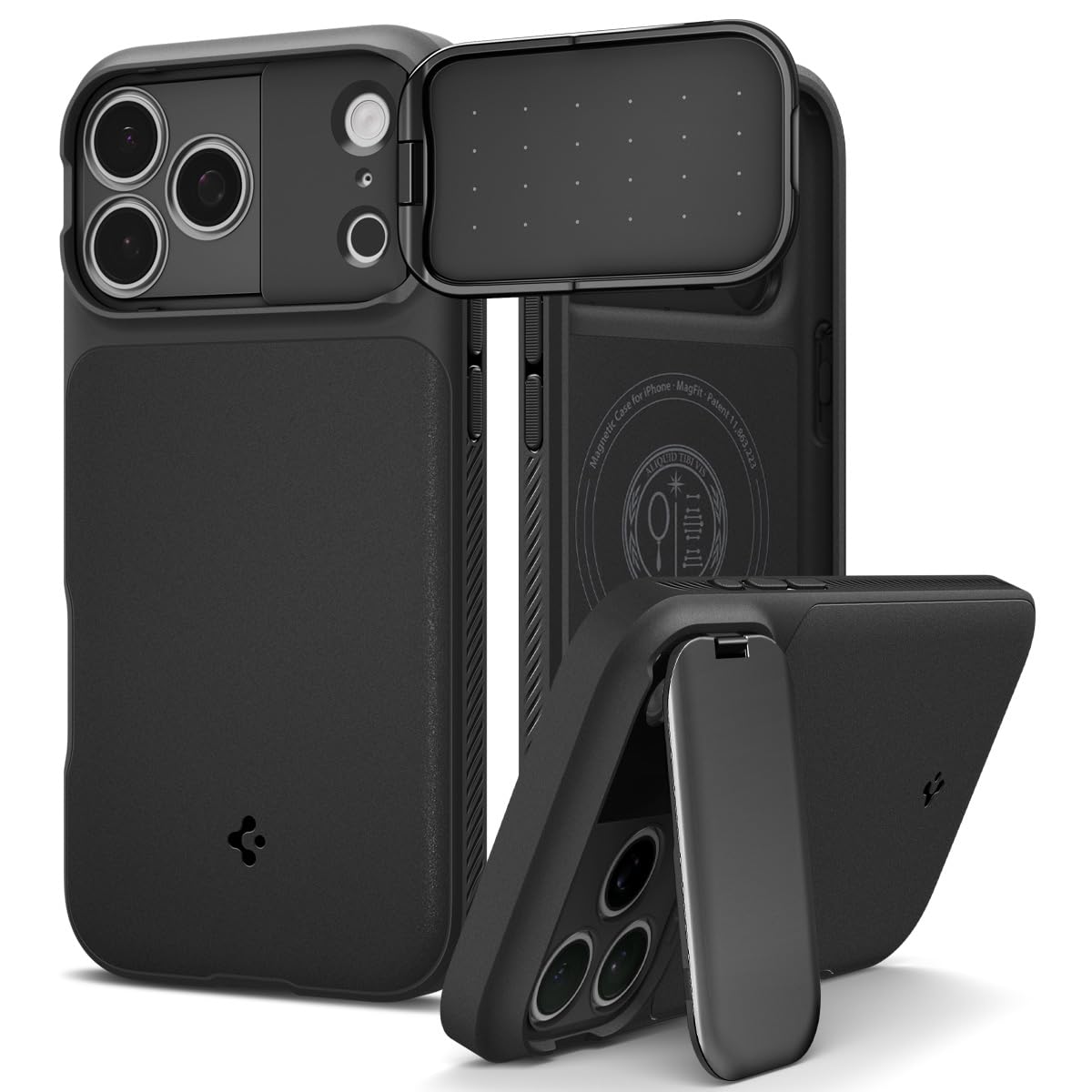 Spigen iPhone 17 Pro Case Optik Armor MagFit - Black - image 1